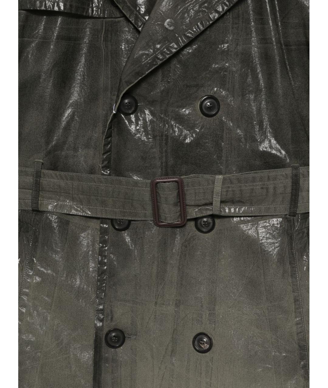 MAISON MARGIELA Зеленый тренч/плащ, фото 2