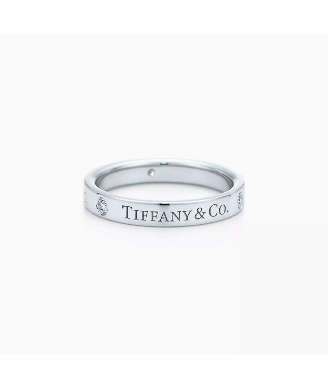 TIFFANY&CO Серебряное платиновое кольцо, фото 7