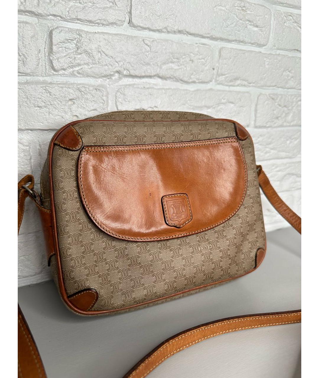 CELINE Бежевая сумка через плечо, фото 2