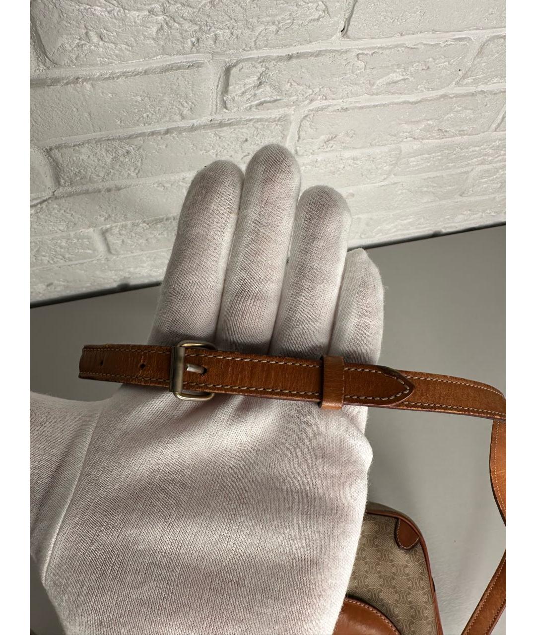 CELINE Бежевая сумка через плечо, фото 7