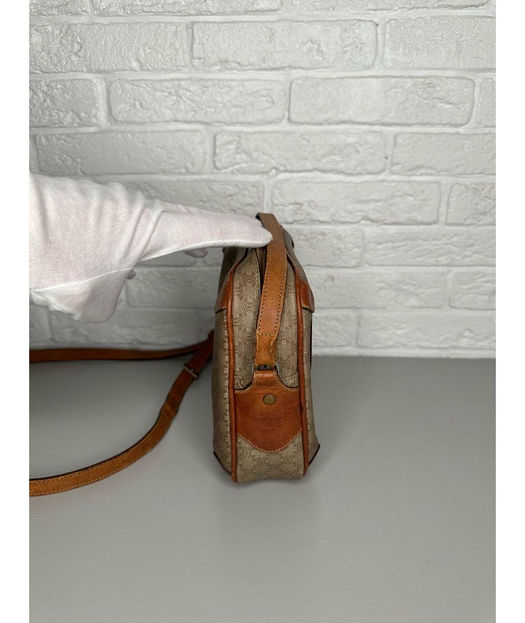 CELINE Бежевая сумка через плечо, фото 5