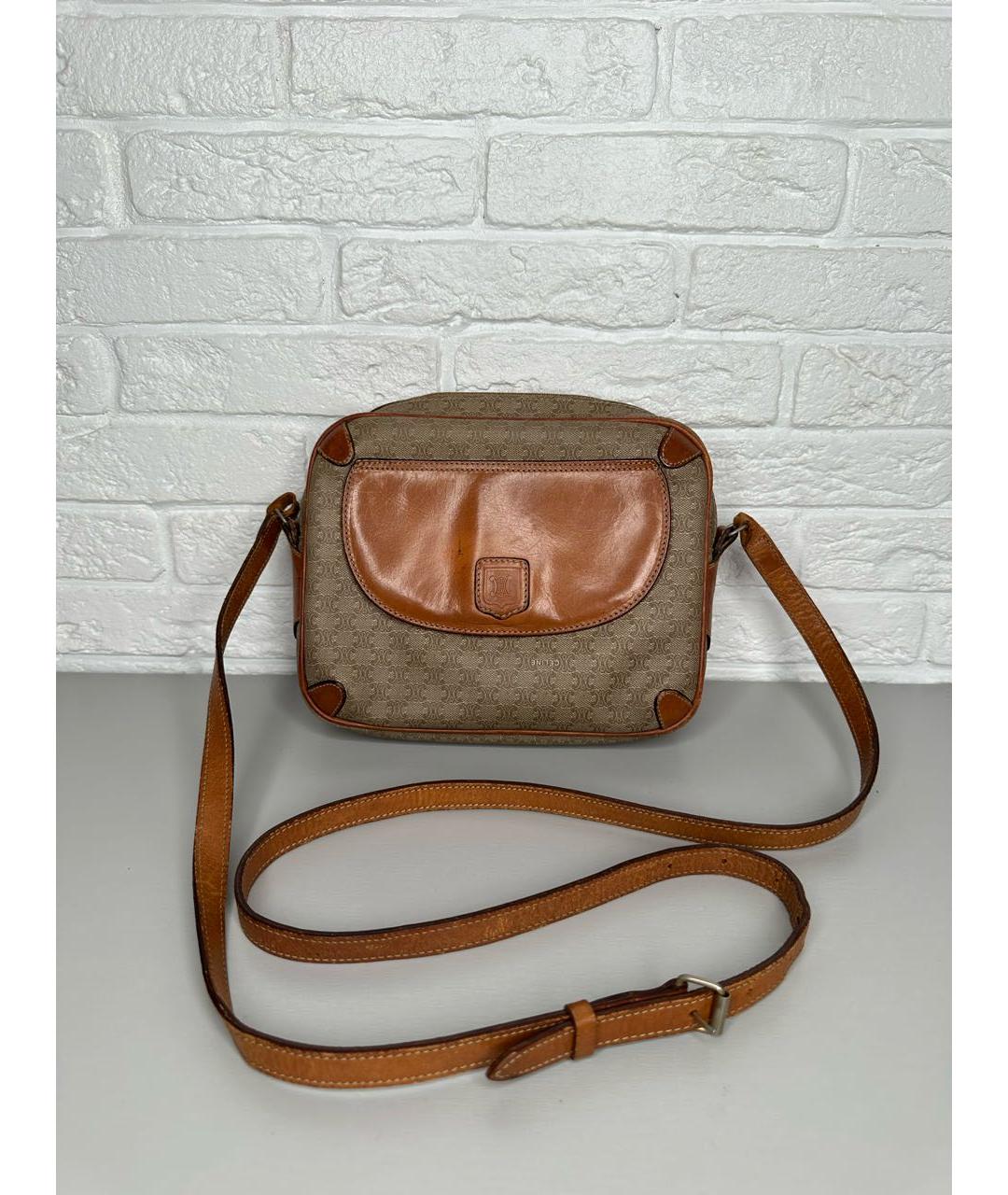 CELINE Бежевая сумка через плечо, фото 9