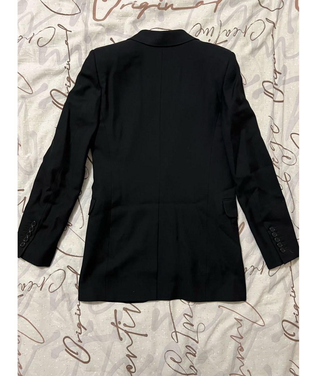 SAINT LAURENT Черный шерстяной жакет/пиджак, фото 2
