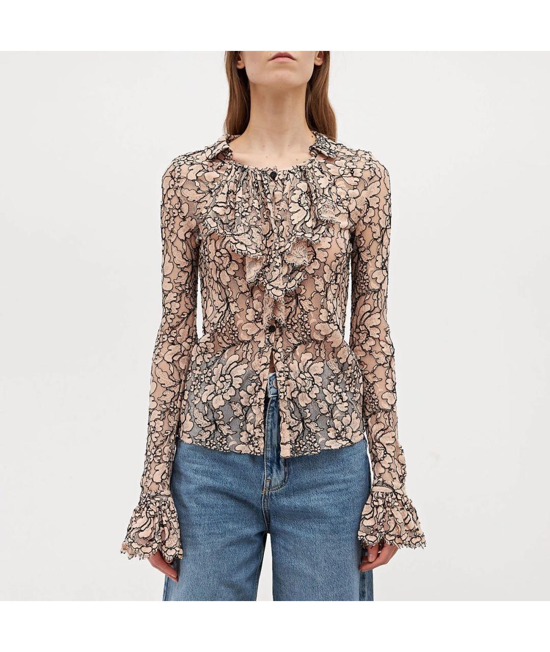CHANEL Розовая кружевная блузы, фото 5