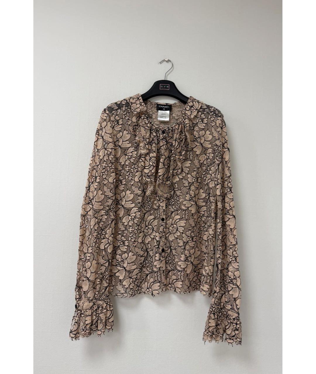 CHANEL Розовая кружевная блузы, фото 8