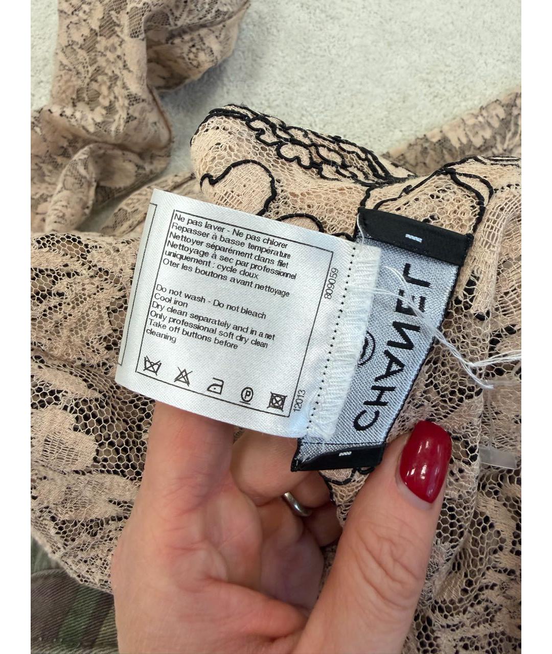 CHANEL Розовая кружевная блузы, фото 6