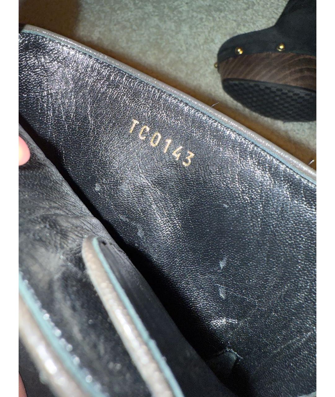 LOUIS VUITTON Черные нубуковые ботильоны, фото 6