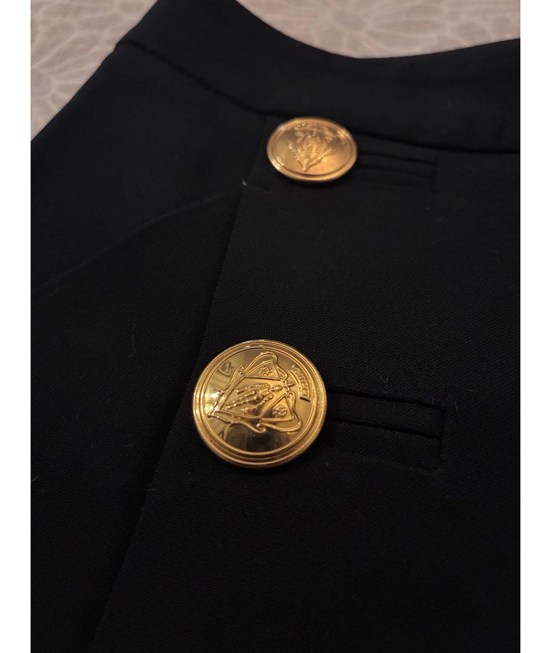 GUCCI Черные вискозные прямые брюки, фото 6