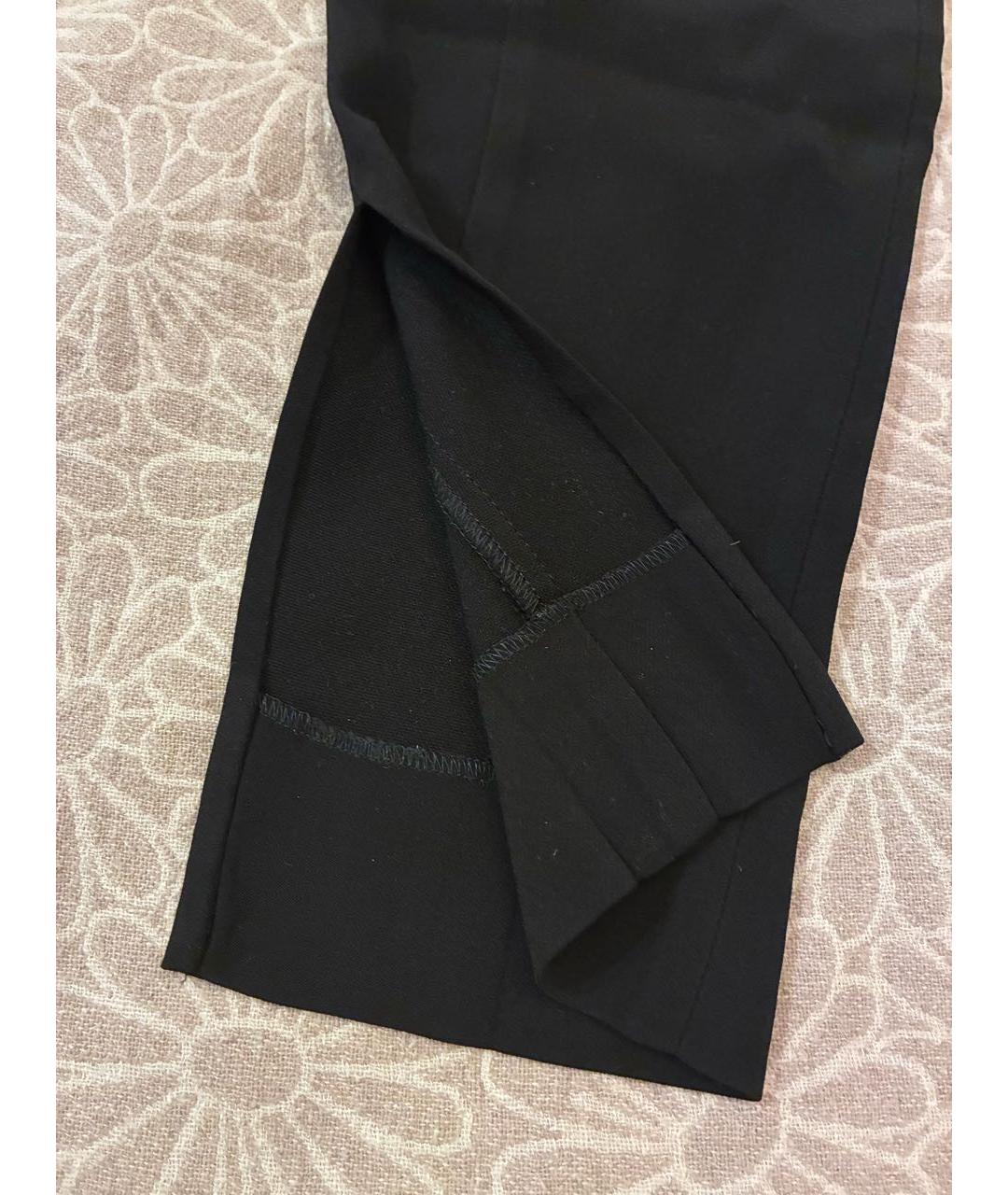 GUCCI Черные вискозные прямые брюки, фото 5