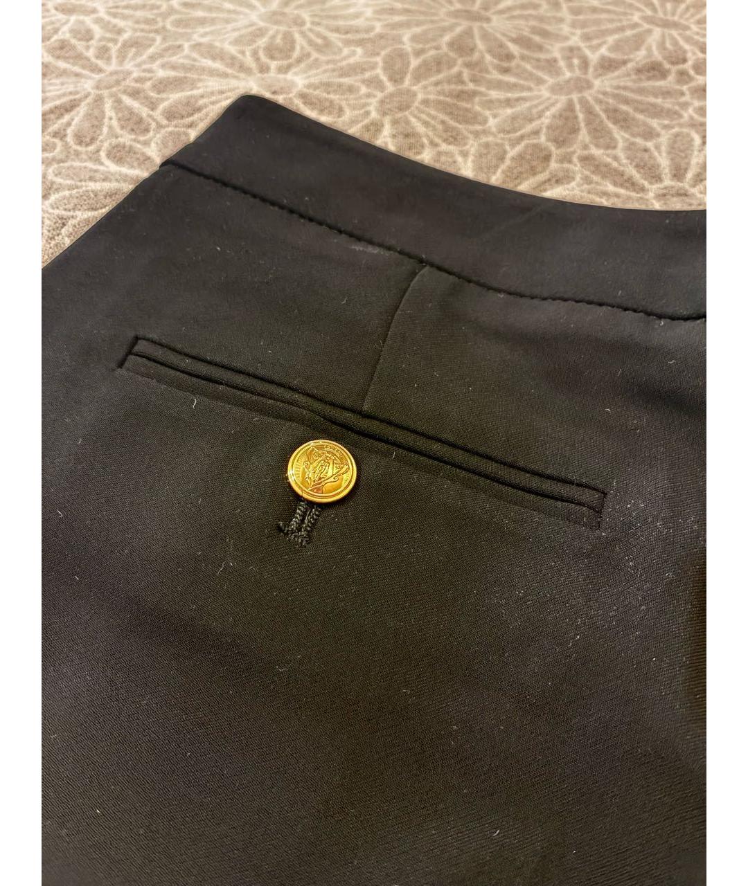 GUCCI Черные вискозные прямые брюки, фото 7
