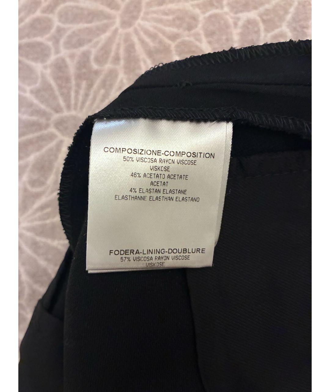 GUCCI Черные вискозные прямые брюки, фото 4