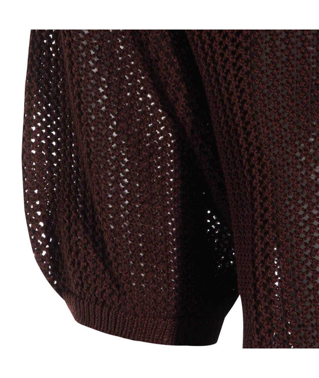 ANTONELLI FIRENZE Коричневый хлопковый джемпер / свитер, фото 3