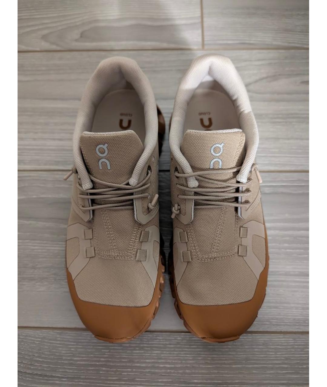 ON Бежевые текстильные кроссовки, фото 2