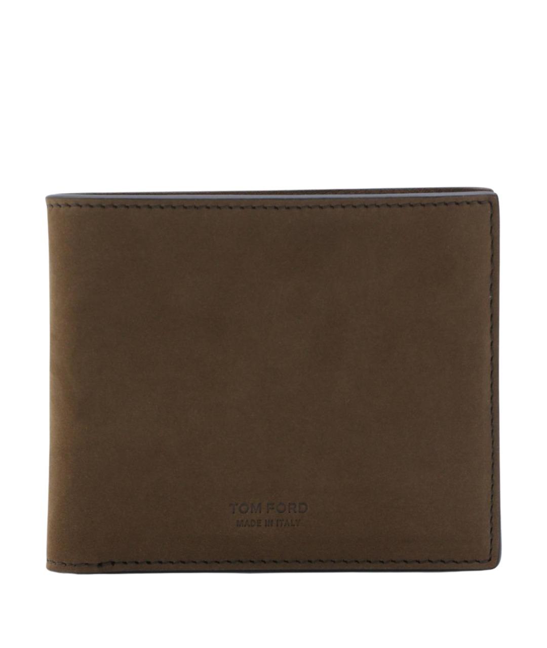 TOM FORD Коричневый кожаный кошелек, фото 1
