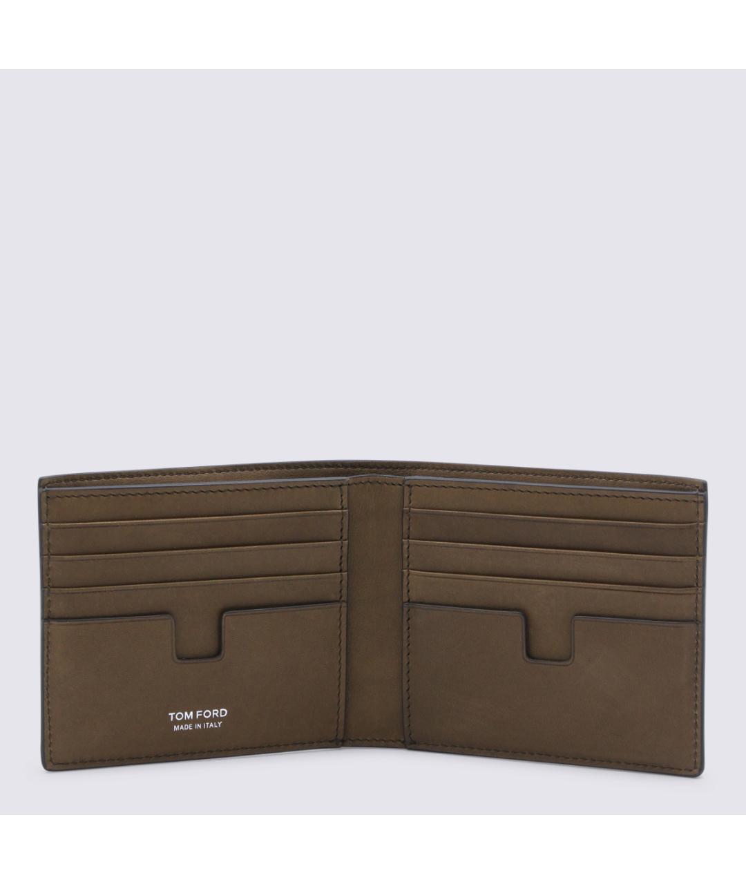 TOM FORD Коричневый кожаный кошелек, фото 3
