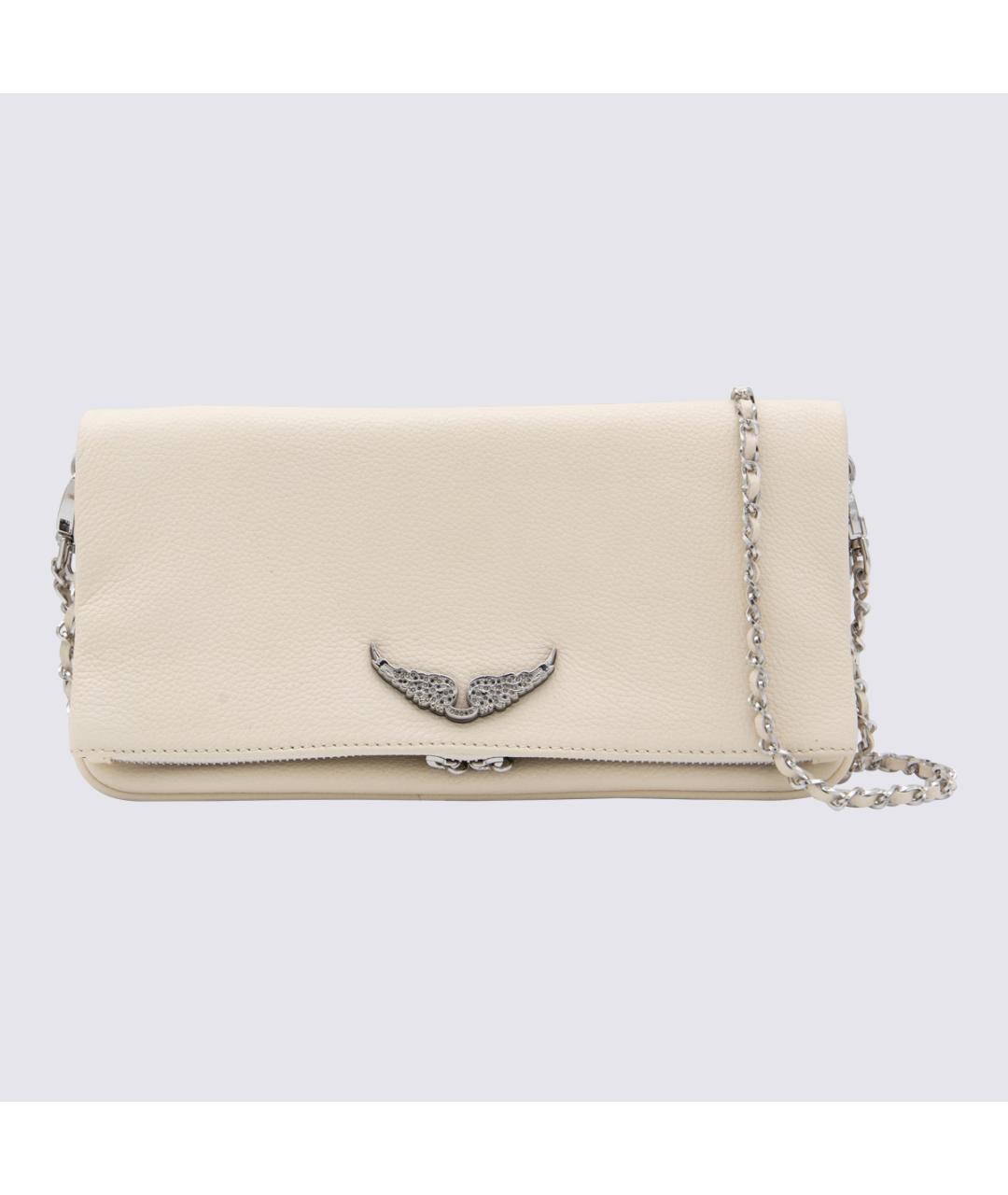 ZADIG & VOLTAIRE Белая кожаная сумка через плечо, фото 3