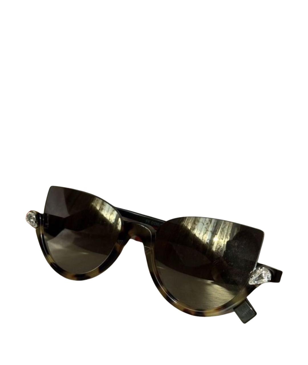 FENDI Мульти пластиковые солнцезащитные очки, фото 8