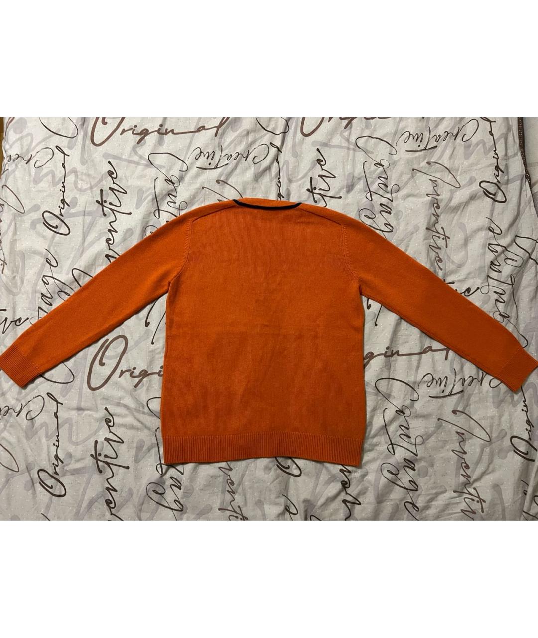 LOUIS VUITTON Оранжевый кашемировый джемпер / свитер, фото 2