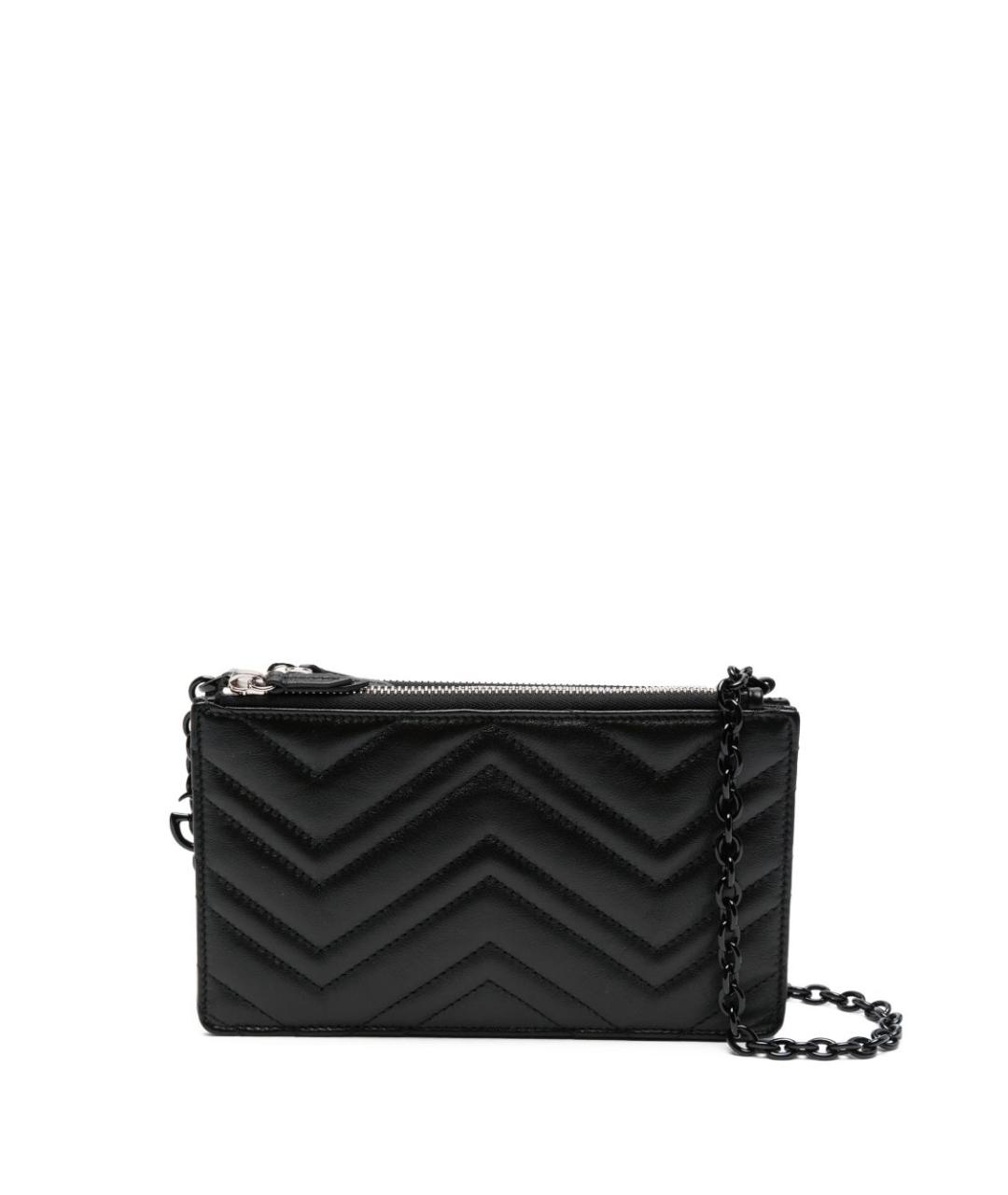 GUCCI Черная кожаная сумка через плечо, фото 1