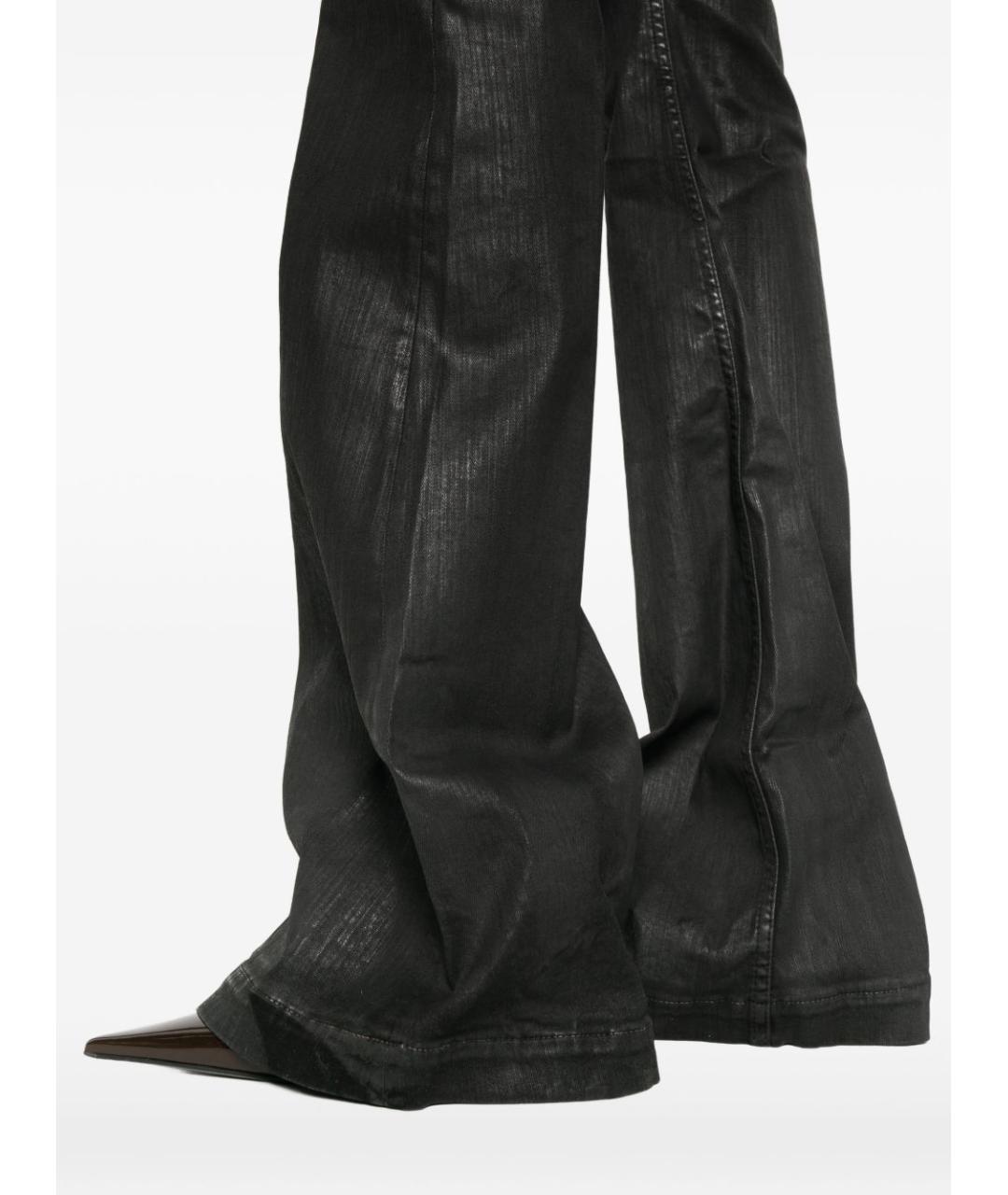 RICK OWENS DRKSHDW Черные хлопковые джинсы клеш, фото 2