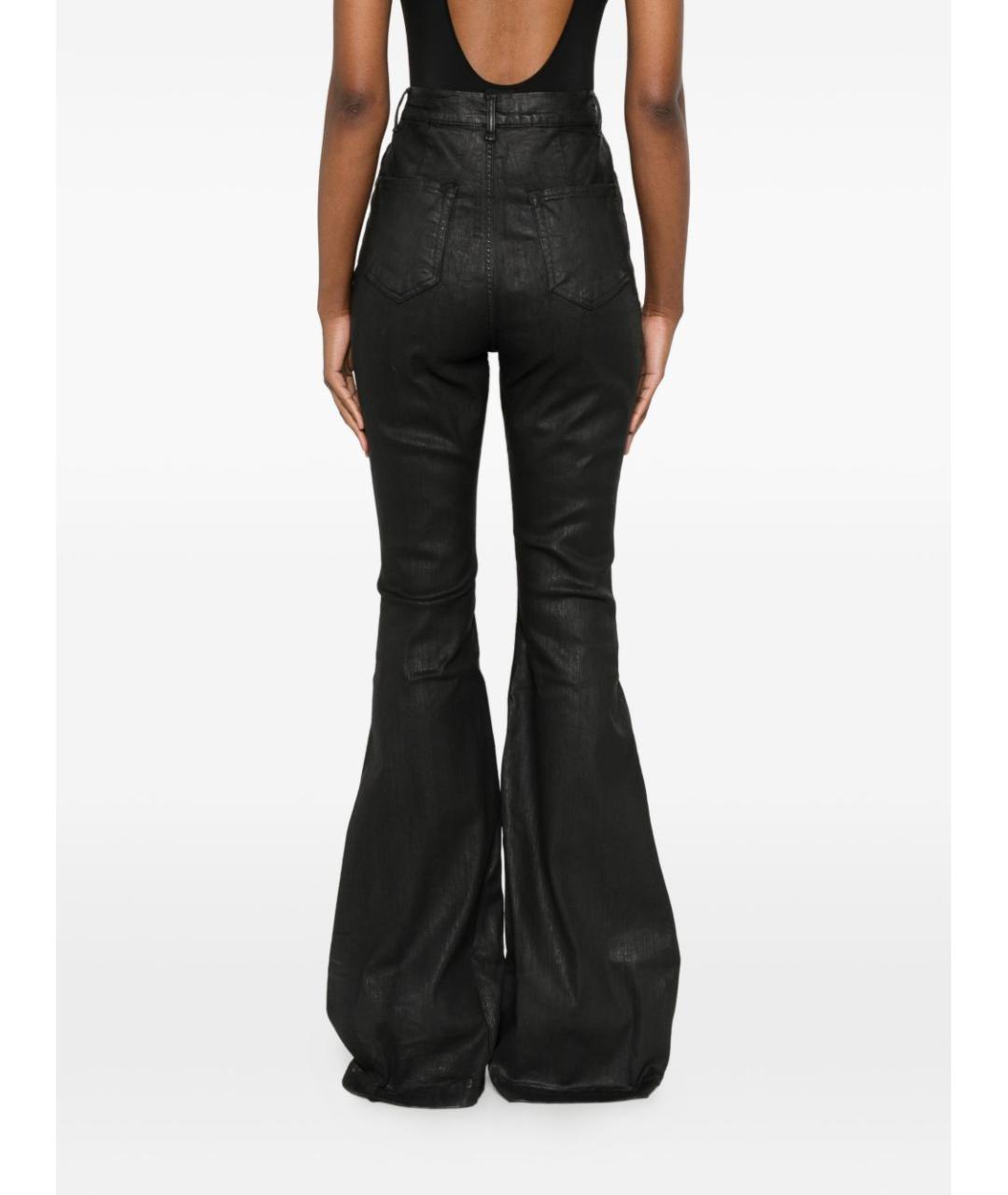 RICK OWENS DRKSHDW Черные хлопковые джинсы клеш, фото 5