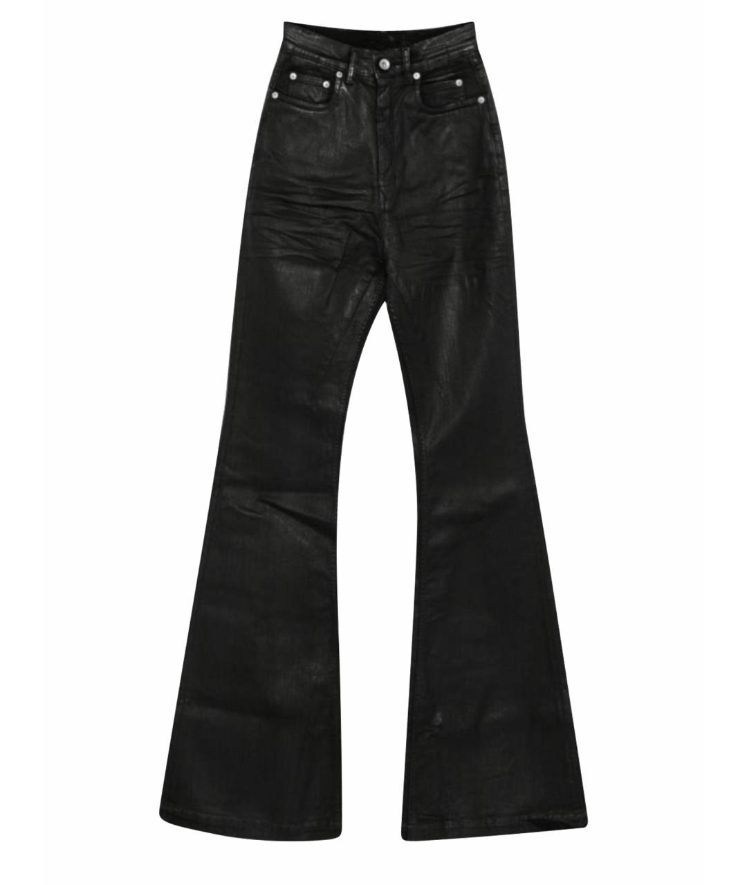 RICK OWENS DRKSHDW Черные хлопковые джинсы клеш, фото 1