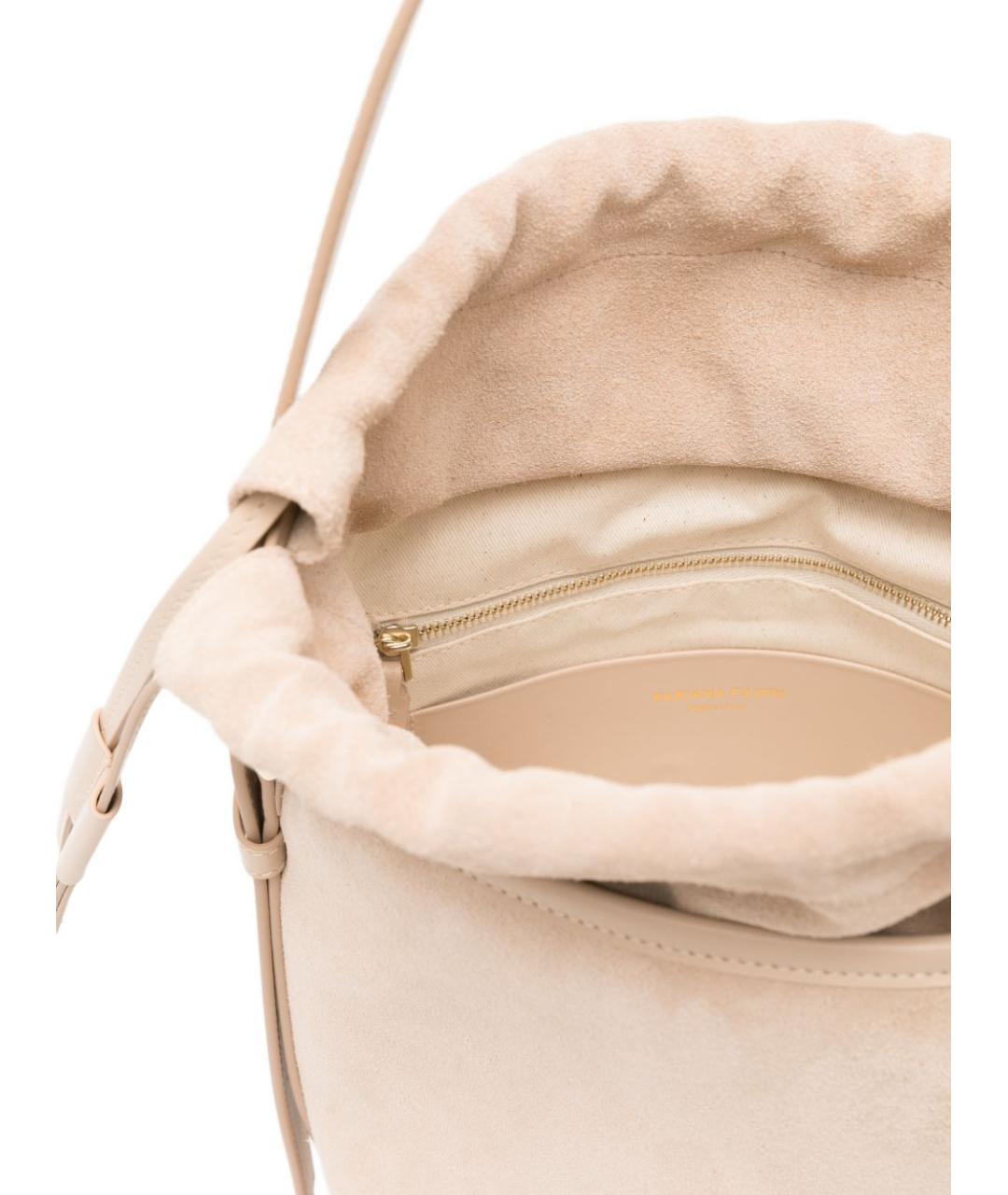 FABIANA FILIPPI Бежевая тканевая сумка через плечо, фото 3