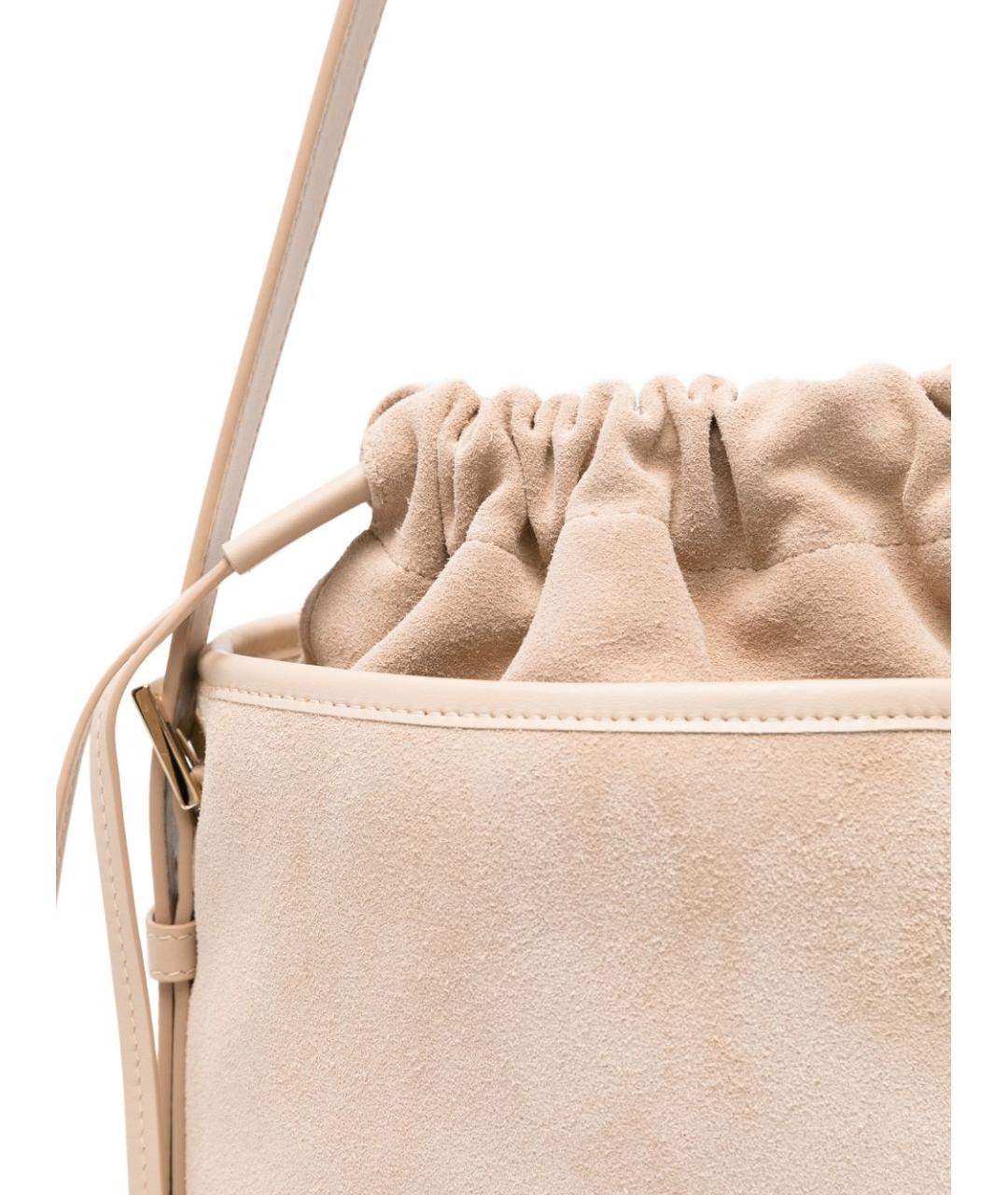 FABIANA FILIPPI Бежевая тканевая сумка через плечо, фото 4