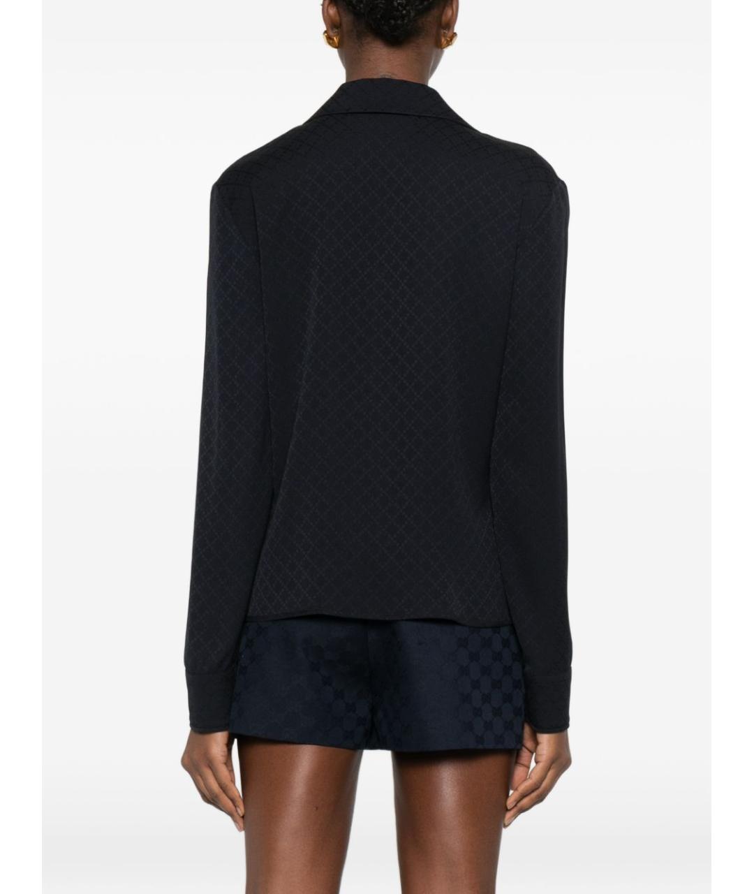 GUCCI Синяя вискозная рубашка, фото 3