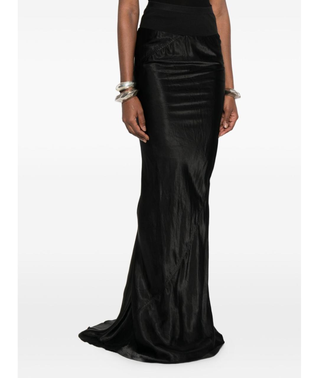 RICK OWENS Черная юбка макси, фото 3