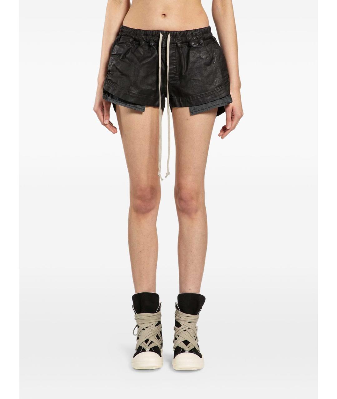 RICK OWENS DRKSHDW Черные шорты, фото 4