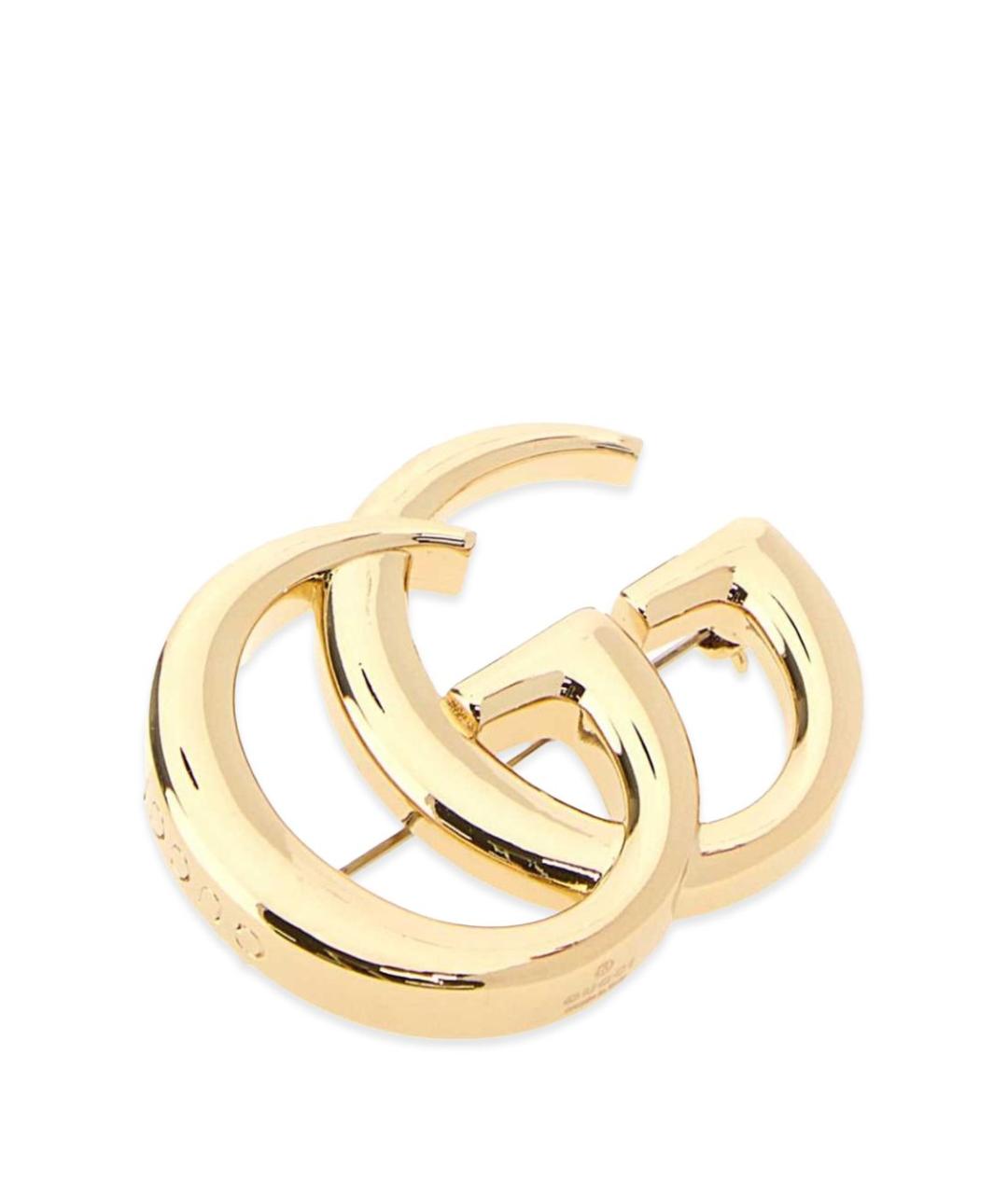 GUCCI Золотая металлическая булавка / брошь, фото 2