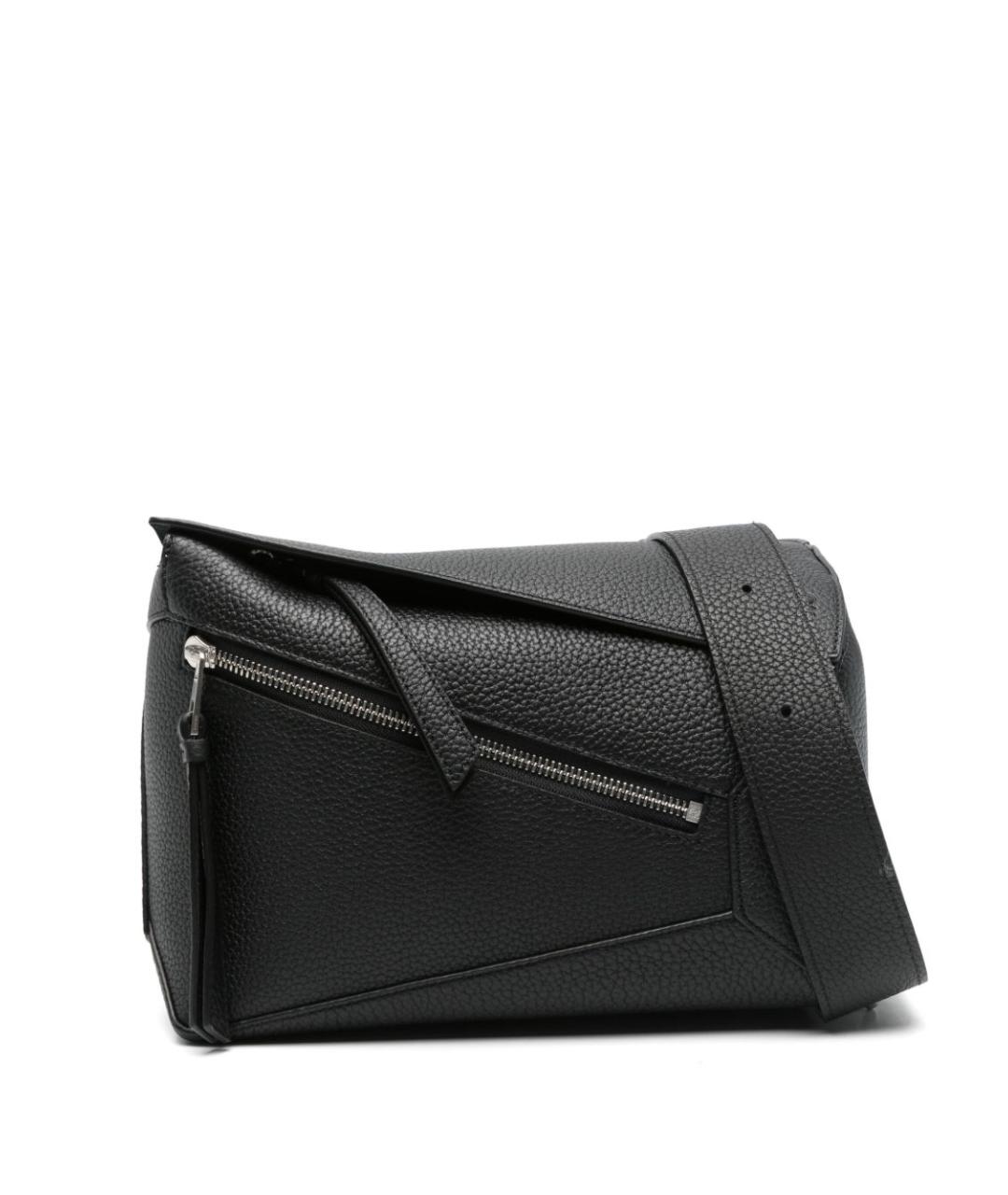 LOEWE Черная кожаная сумка на плечо, фото 1