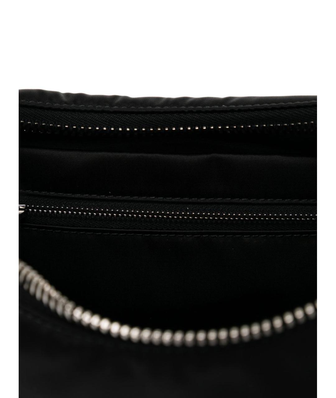 RICK OWENS Черная кожаная сумка через плечо, фото 2