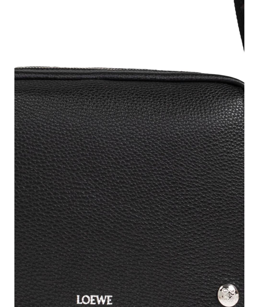 LOEWE Черная кожаная сумка на плечо, фото 3