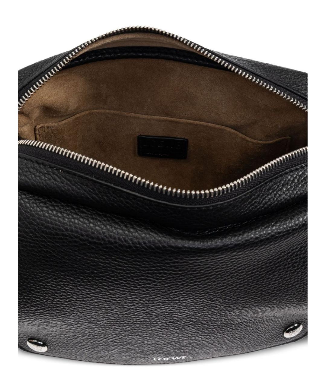 LOEWE Черная кожаная сумка на плечо, фото 6