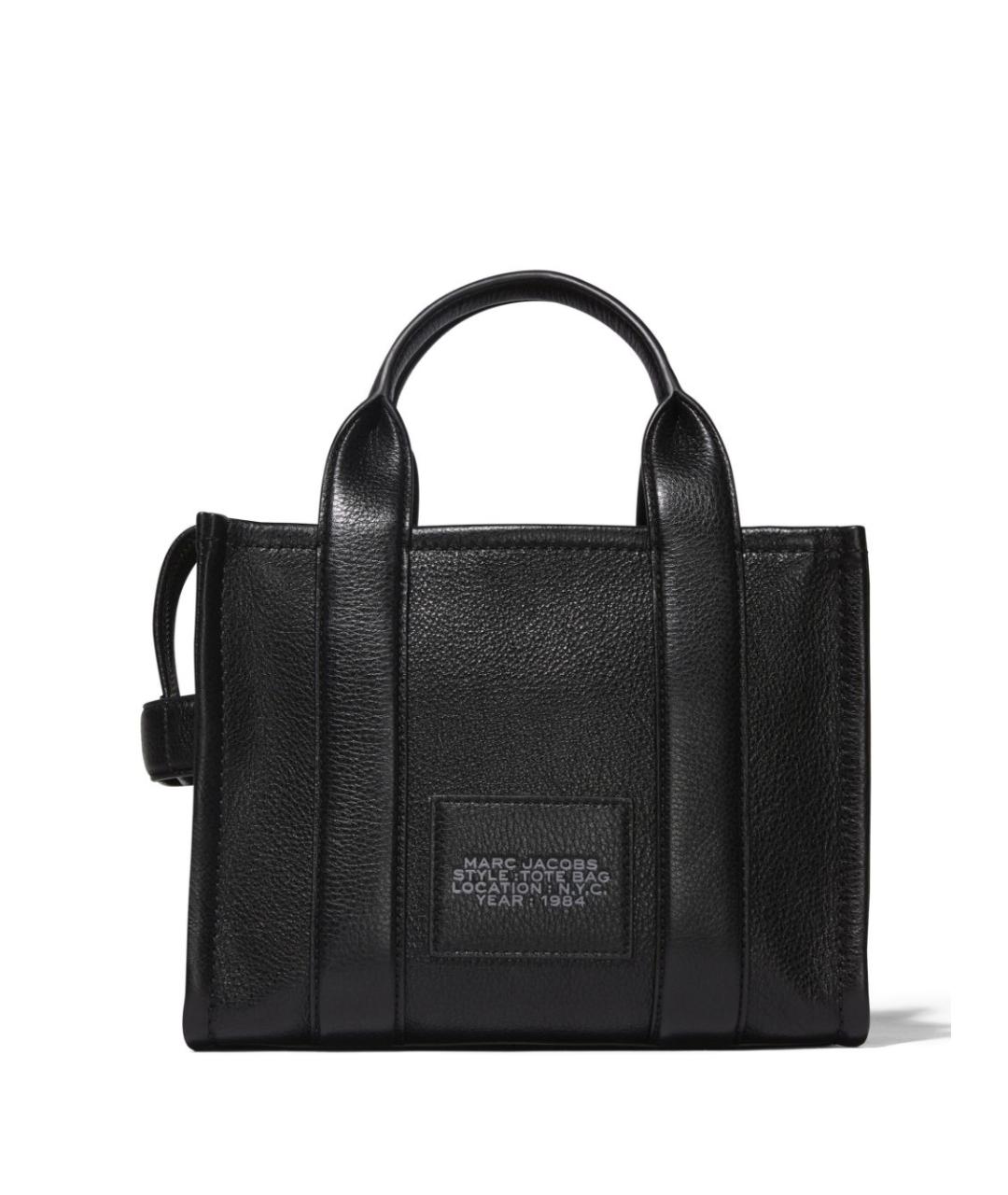 MARC JACOBS Черная кожаная сумка тоут, фото 6