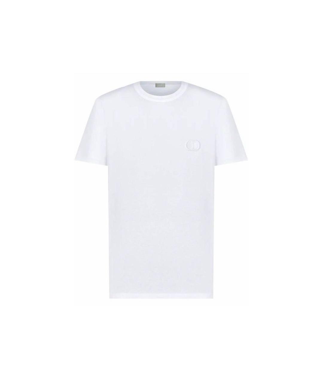 CHRISTIAN DIOR Белая хлопковая футболка, фото 7