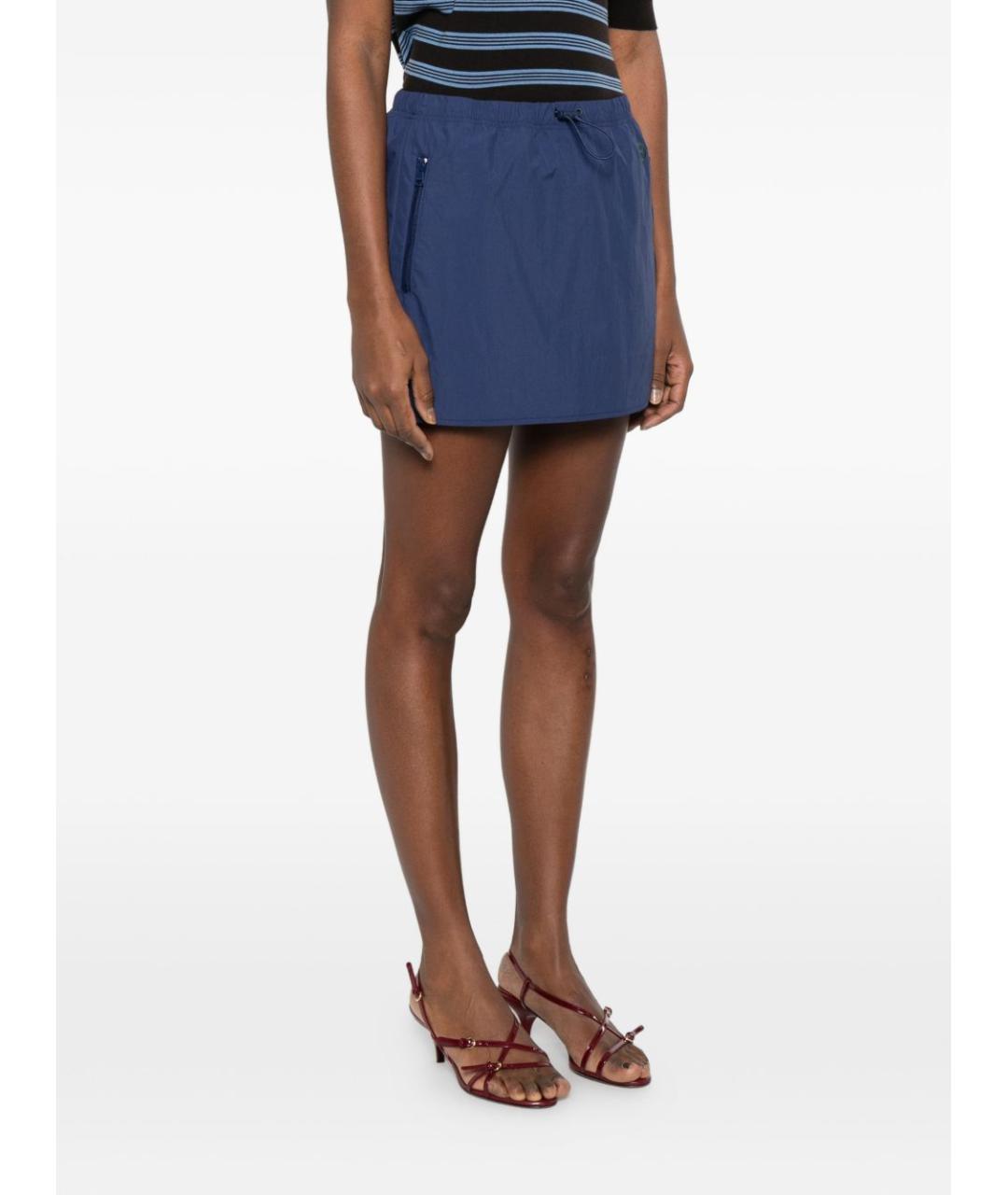 GUCCI Синяя юбка мини, фото 3