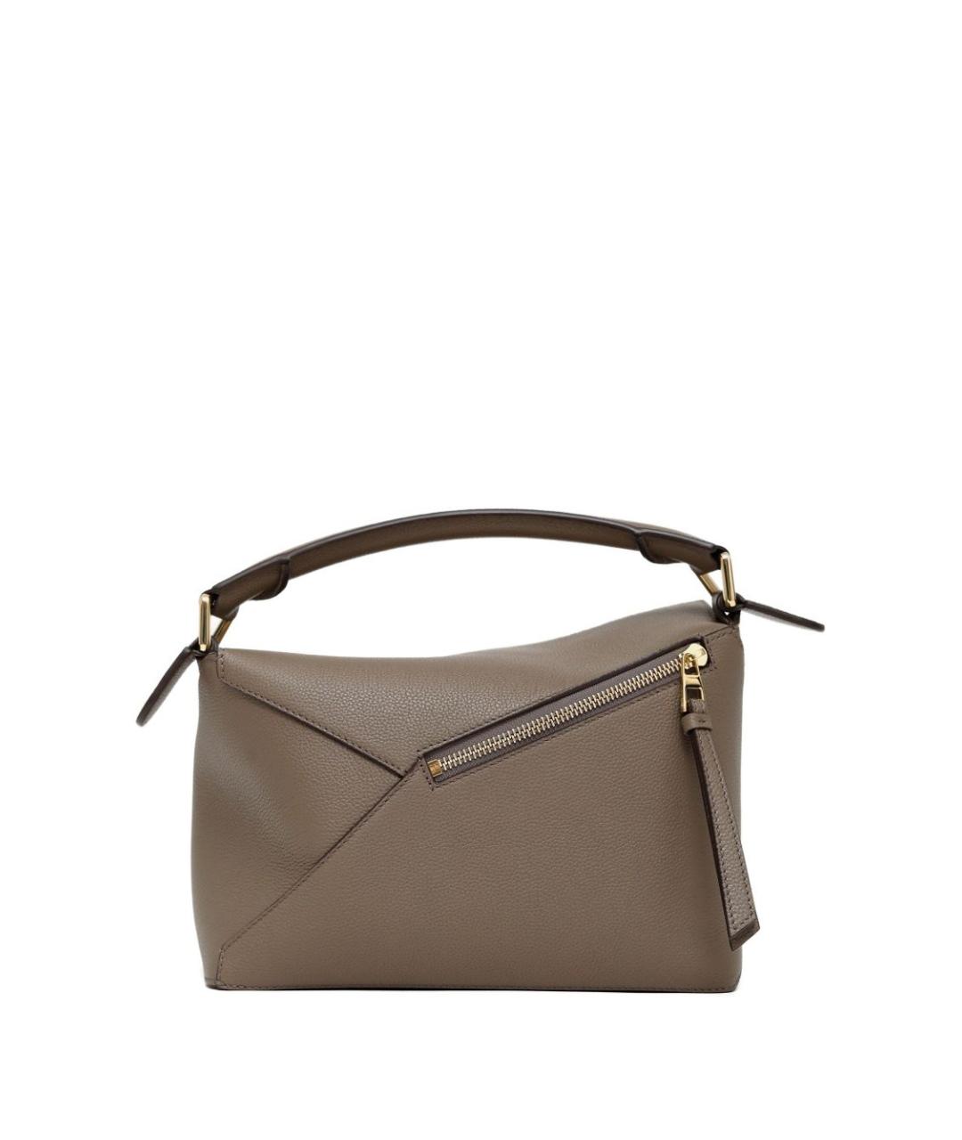 LOEWE Бежевая кожаная сумка через плечо, фото 2