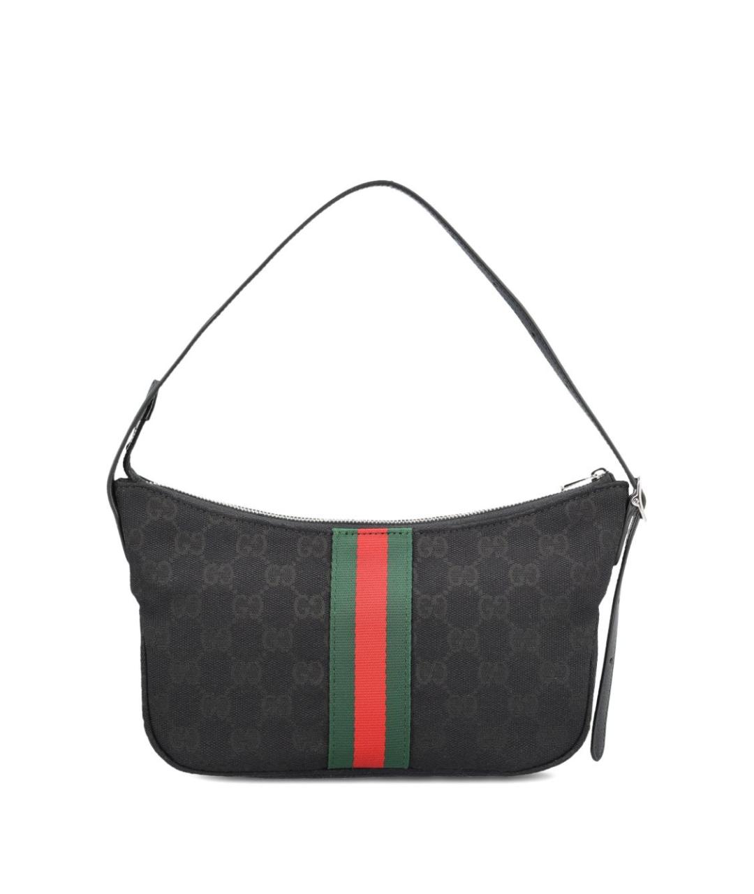 GUCCI Черная тканевая сумка на плечо, фото 3