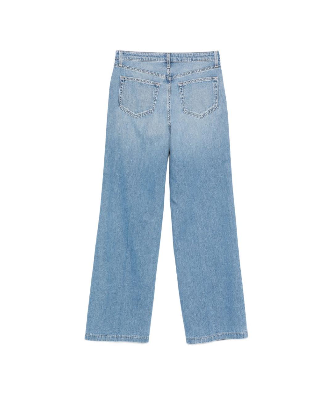 L'AGENCE Синие прямые джинсы, фото 2