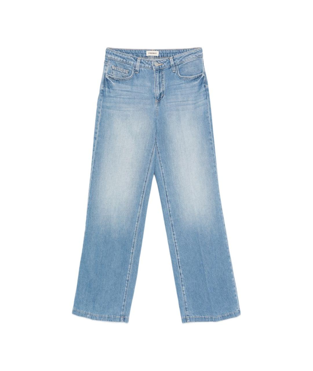 L'AGENCE Синие прямые джинсы, фото 1