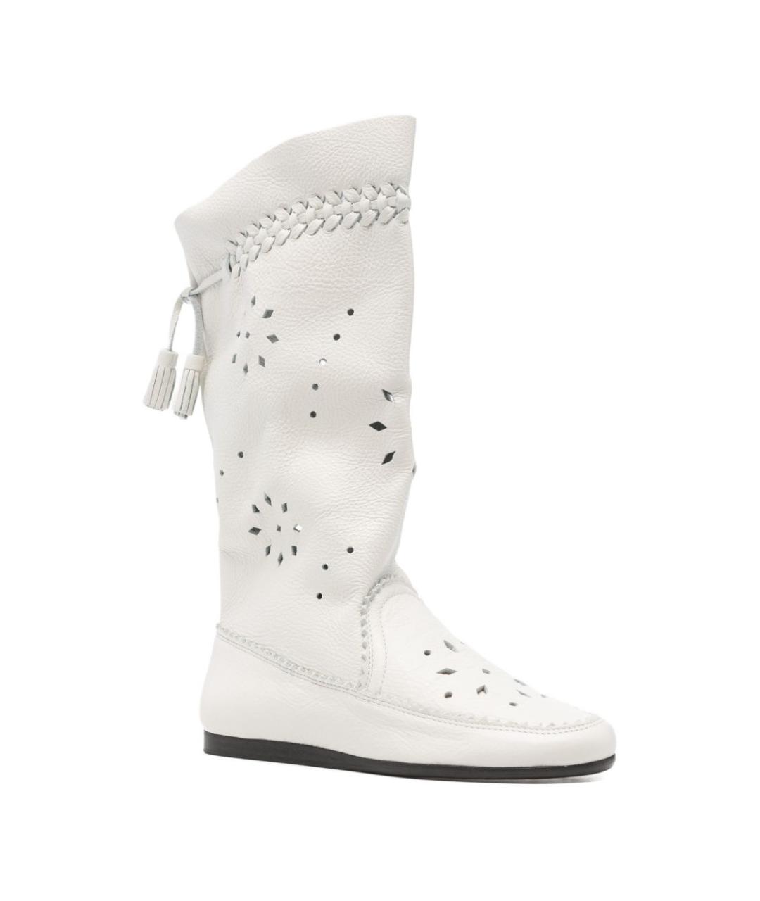 ISABEL MARANT Белые кожаные сапоги, фото 3