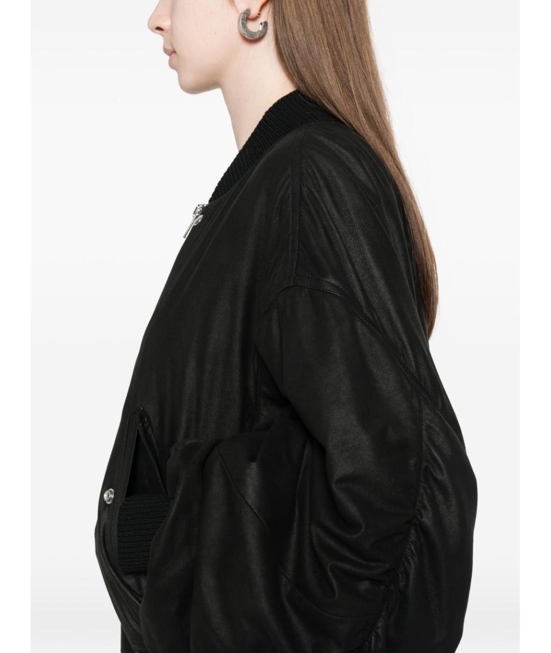 RICK OWENS Черное пальто, фото 3