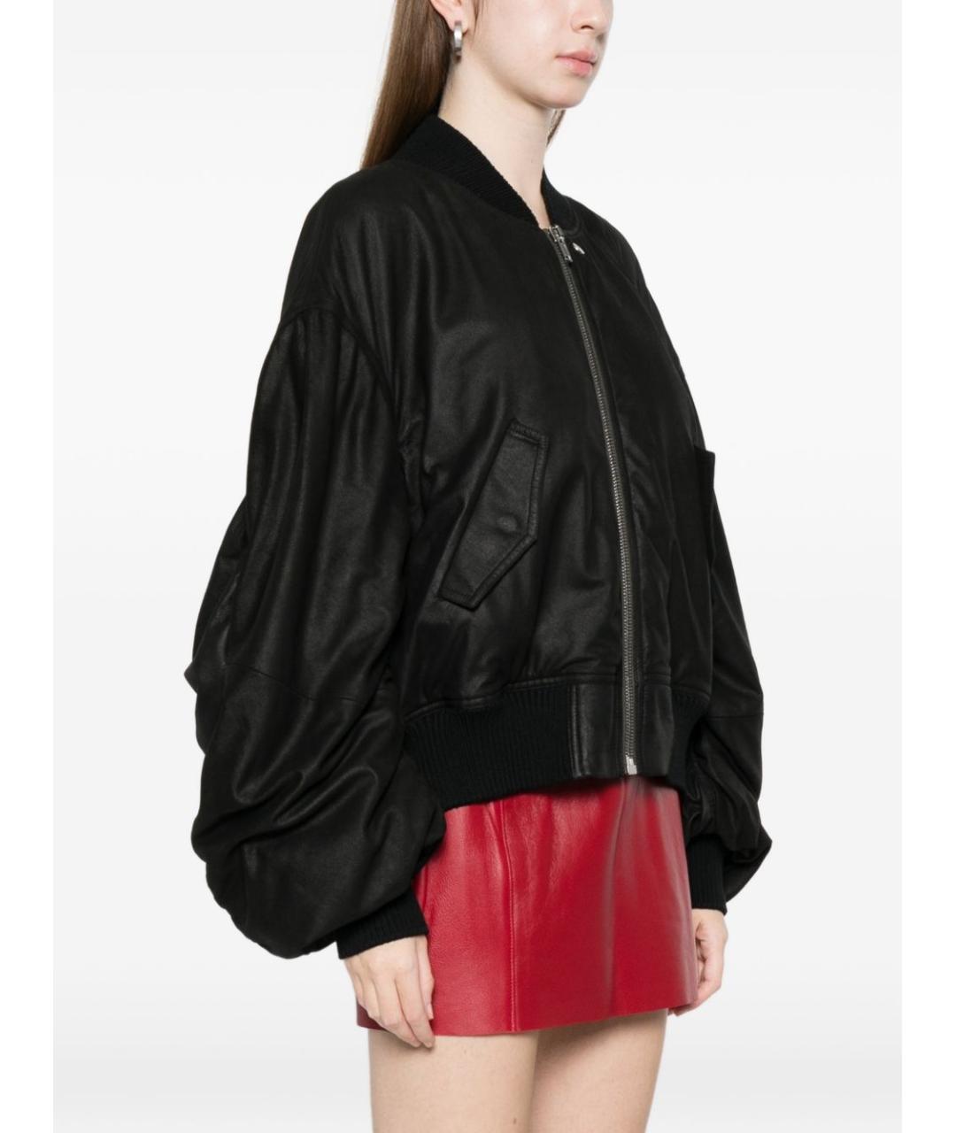 RICK OWENS Черное пальто, фото 5