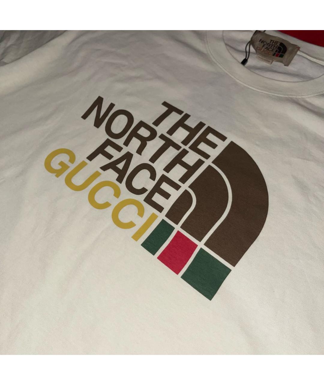 GUCCI Бежевая хлопковая футболка, фото 3
