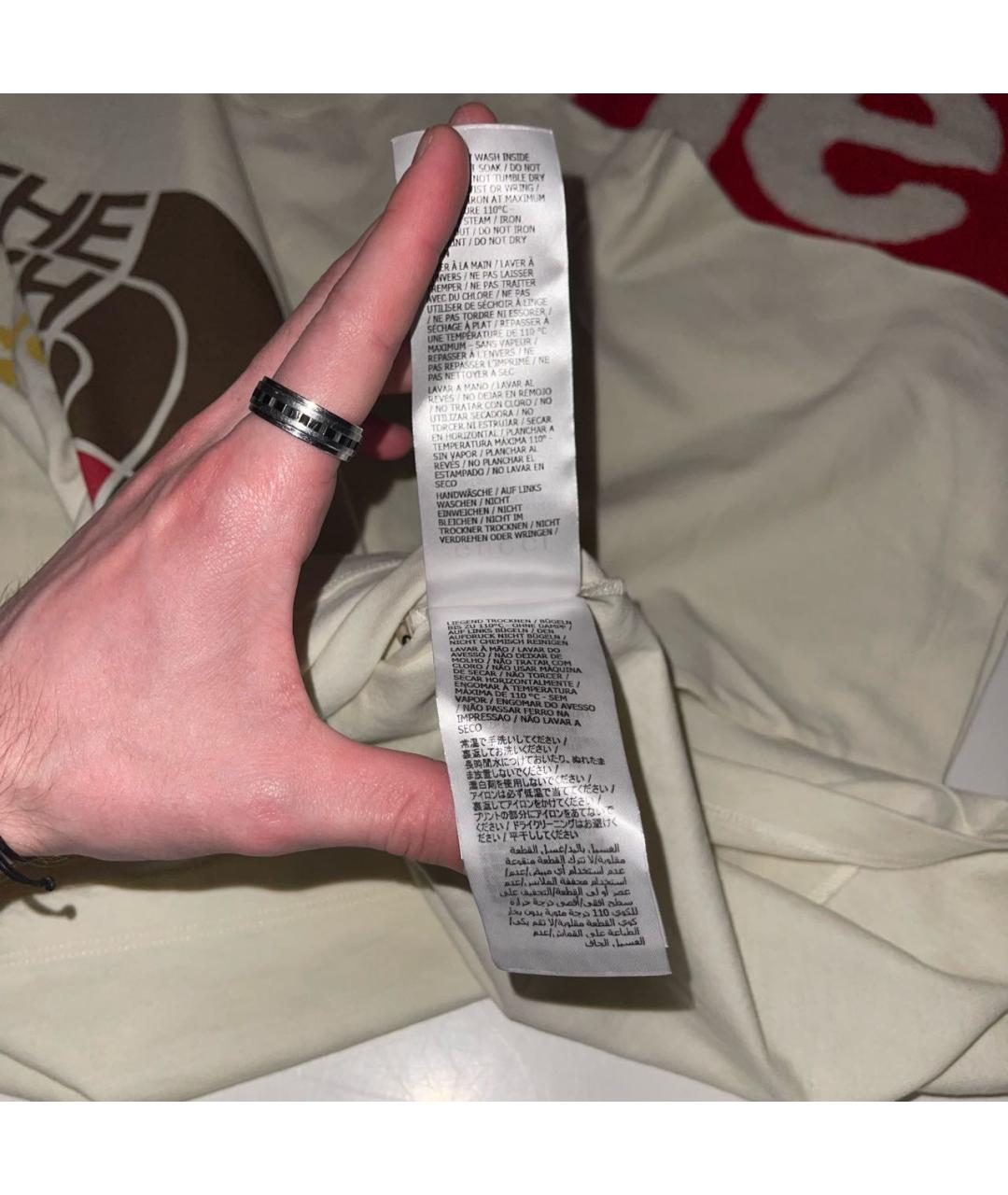 GUCCI Бежевая хлопковая футболка, фото 6