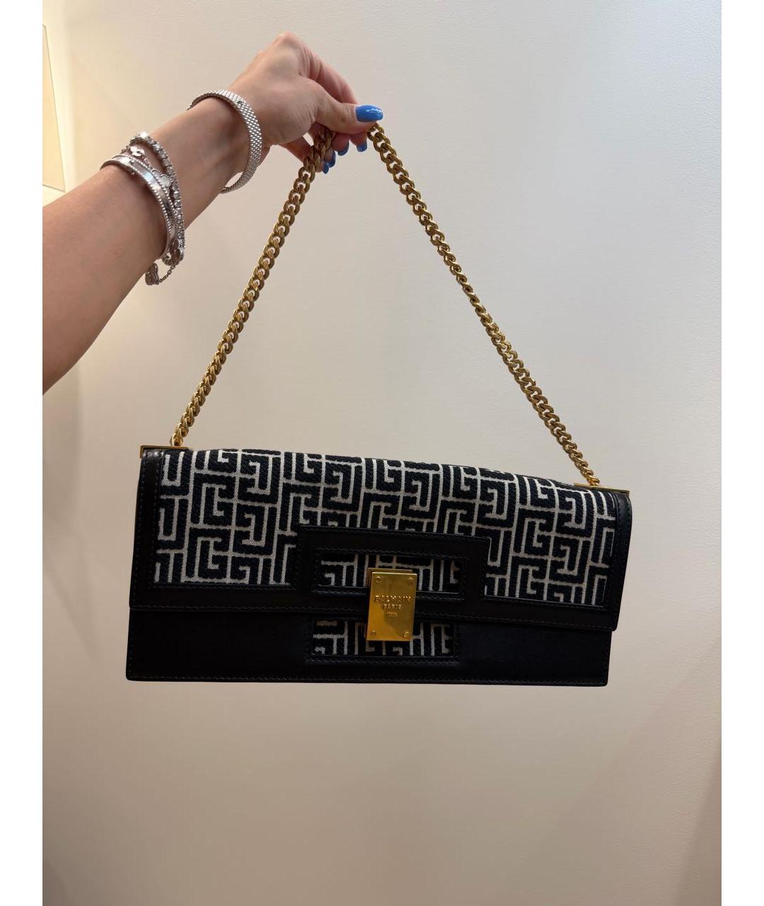 BALMAIN Мульти жаккардовая сумка через плечо, фото 8