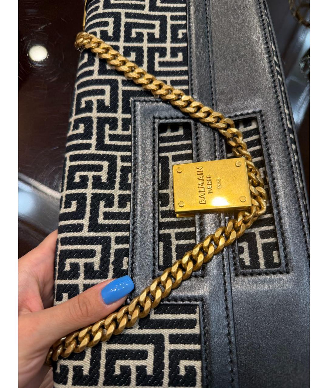 BALMAIN Мульти жаккардовая сумка через плечо, фото 5